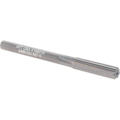 Alvord Polk - 1/4" Solid Carbide 6 Flute Chucking Reamer - Straight Flute, Straight Shank, 1" Flute Length, 3" OAL - Americas Industrial Supply