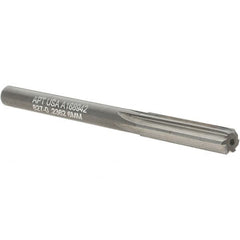 Alvord Polk - 6mm Solid Carbide 6 Flute Chucking Reamer - Straight Flute, Straight Shank, 1" Flute Length, 3" OAL - Americas Industrial Supply