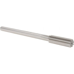 Alvord Polk - 0.612" High Speed Steel 8 Flute Chucking Reamer - Straight Flute, Straight Shank - Americas Industrial Supply