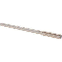 Alvord Polk - 0.345" High Speed Steel 6 Flute Chucking Reamer - Straight Flute, 0.2792" Straight Shank, 1-1/2" Flute Length, 6" OAL - Americas Industrial Supply