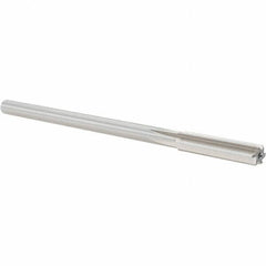 Alvord Polk - 0.33" High Speed Steel 6 Flute Chucking Reamer - Straight Flute, 0.2792" Straight Shank, 1-1/2" Flute Length, 6" OAL - Americas Industrial Supply