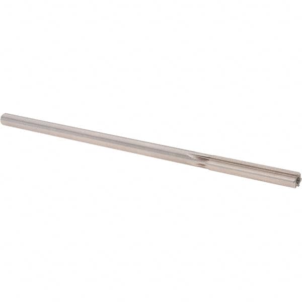 Alvord Polk - 0.247" High Speed Steel 6 Flute Chucking Reamer - Straight Flute, 0.2329" Straight Shank, 1-1/2" Flute Length, 6" OAL - Americas Industrial Supply