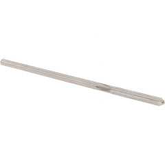 Alvord Polk - 0.141" High Speed Steel 4 Flute Chucking Reamer - Straight Flute, 0.135" Straight Shank, 1" Flute Length, 4" OAL - Americas Industrial Supply
