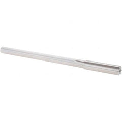 Alvord Polk - 0.441" High Speed Steel 6 Flute Chucking Reamer - Straight Flute, 0.373" Straight Shank, 1-3/4" Flute Length, 7" OAL - Americas Industrial Supply