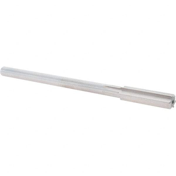 Alvord Polk - 0.474" High Speed Steel 6 Flute Chucking Reamer - Straight Flute, 0.4355" Straight Shank, 2" Flute Length, 8" OAL - Americas Industrial Supply