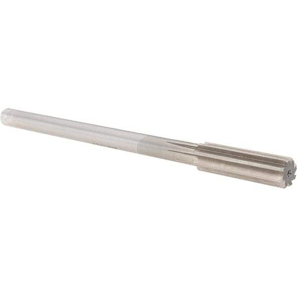 Alvord Polk - 0.575" High Speed Steel 8 Flute Chucking Reamer - Straight Flute, Straight Shank - Americas Industrial Supply