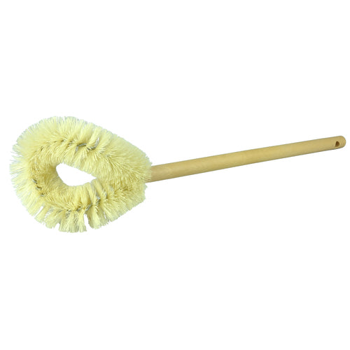 Toilet Bowl Brush, Professional, White Tampico Fill, Hardwood Handle - Americas Industrial Supply
