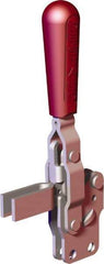 De-Sta-Co - 375 Lb Holding Capacity, Vertical Handle, Manual Hold Down Toggle Clamp - 57° Handle Movement, 99° Bar Opening, U-Bar, Straight Base, Carbon Steel - Americas Industrial Supply