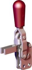 De-Sta-Co - 200 Lb Holding Capacity, Vertical Handle, Manual Hold Down Toggle Clamp - 65° Handle Movement, 105° Bar Opening, U-Bar, Straight Base, Carbon Steel - Americas Industrial Supply