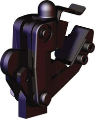 De-Sta-Co - 1,574 Lb Holding Capacity, Vertical Handle, Manual Hold Down Toggle Clamp - 200° Bar Opening, Weldable Base, Oxide Finish, Forged Alloy Steel - Americas Industrial Supply