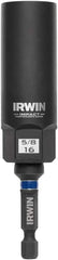 Irwin - 3/8" Drive Reverse Spiral Flute Hex Bolt Remover - 1/4" Hex, 2-1/2" OAL - Americas Industrial Supply