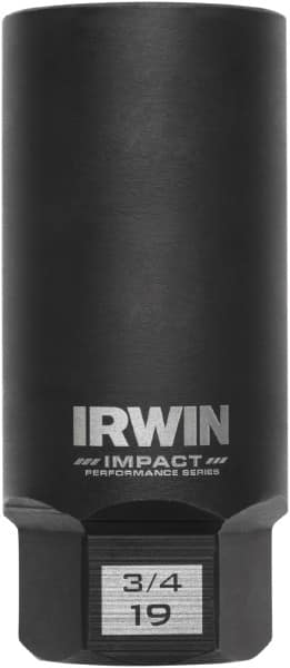 Irwin - 3/8" Drive Reverse Spiral Flute Hex Bolt Remover - 1/4" Hex, 2-1/2" OAL - Americas Industrial Supply