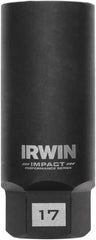 Irwin - 3/8" Drive Reverse Spiral Flute Hex Bolt Remover - 1/4" Hex, 2-1/2" OAL - Americas Industrial Supply