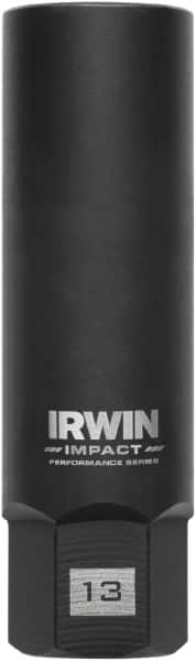 Irwin - 3/8" Drive Reverse Spiral Flute Hex Bolt Remover - 1/4" Hex, 2-1/2" OAL - Americas Industrial Supply