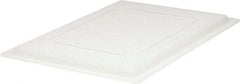 Rubbermaid - 26" Long x 18" Wide, Rectangular Polyethylene Lid - Snap-On, Use with FG350000, FG350100, FG350600, FG350800, FG352800 - Americas Industrial Supply
