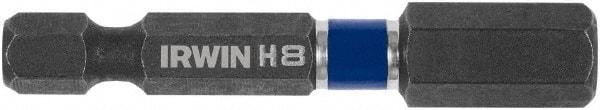 Irwin - 8mm Hex Bit - 1/4" Hex Drive, 2" OAL - Americas Industrial Supply