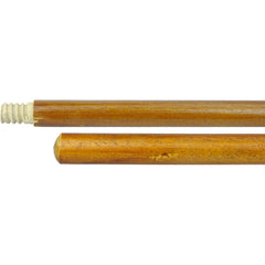60″ Hardwood Handle, Threaded Wood Tip, 1-1/8″ Diameter - Americas Industrial Supply