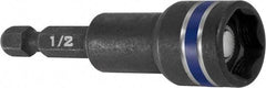 Irwin - 1/2" Magnetic Nutsetter - 1/4" Hex Drive, 2-9/16" OAL - Americas Industrial Supply