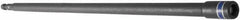 Irwin - 1/4" Magnetic Nutsetter - 1/4" Hex Drive, 12" OAL, 7/16" Socket Nose Diam - Americas Industrial Supply