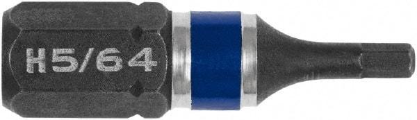 Irwin - 5/64" Hex Bit - 1/4" Hex Drive, 1" OAL - Americas Industrial Supply