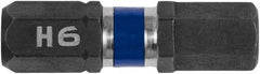 Irwin - 6mm Hex Bit - 1/4" Hex Drive, 1" OAL - Americas Industrial Supply