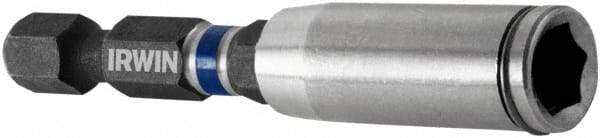 Irwin - 1/4" Drive, Magnetic Holder with C-Ring Screwdriver Bit - 3" OAL - Americas Industrial Supply
