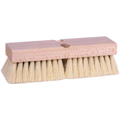 12″ Deck Scrub Brush, White Tampico Fill - Americas Industrial Supply