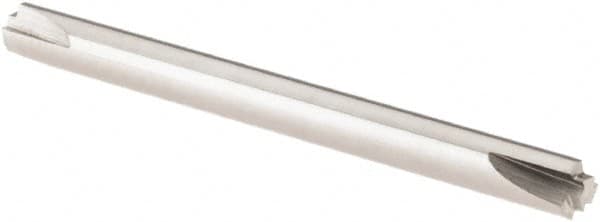 Scientific Cutting Tools - 0.005" Radius, 1/8" Mill Diam, 3 Flute Solid Carbide Corner Rounding End Mill - Double End, Uncoated, 1-1/2" OAL, 1/8" Shank Diam - Americas Industrial Supply