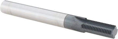 Scientific Cutting Tools - 7/16-24 Thread, 3/8" Shank Diam, AlTiN+ Coating, Solid Carbide Straight Flute Thread Mill - 4 Flutes, 3-1/2" OAL, 7/16" Min Noml Diameter - Americas Industrial Supply