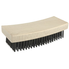 Block Type Scratch Brush, .012 Steel Fill, Curved Face - Americas Industrial Supply