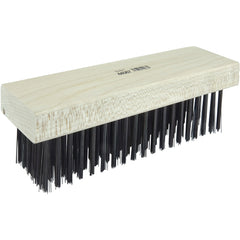Block Type Scratch Brush, .014 Steel Fill, Flat Face - Americas Industrial Supply