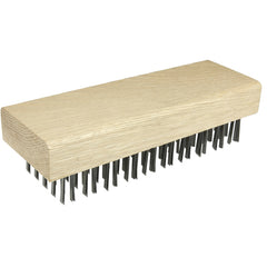 Butcher Block Brush, Flat Wire Fill, 1-1/4″ Trim Length - Americas Industrial Supply