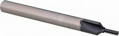 Scientific Cutting Tools - #6-32 Thread, 1/4" Shank Diam, AlTiN+ Coating, Solid Carbide Straight Flute Thread Mill - 3 Flutes, 2-1/2" OAL, #6 Min Noml Diameter - Americas Industrial Supply
