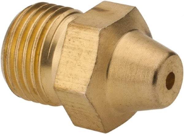 Value Collection - Blow Gun Non-Safety Nozzle - 1/8 NPSM, 0.39" Hose Length, Zinc - Americas Industrial Supply