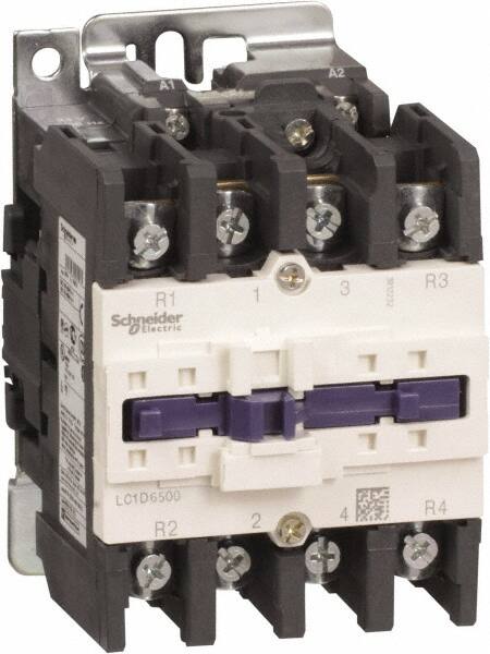 Schneider Electric - 4 Pole, 110 Coil VAC at 50/60 Hz, 80 Amp at 440 VAC, Nonreversible IEC Contactor - Bureau Veritas, CCC, CSA, CSA C22.2 No. 14, DNV, EN/IEC 60947-4-1, EN/IEC 60947-5-1, GL, GOST, LROS, RINA, RoHS Compliant, UL 508, UL Listed - Americas Industrial Supply