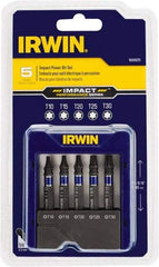 Irwin - 5 Piece, Torx Handle, Power Bit Set - Americas Industrial Supply