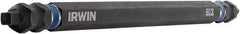 Irwin - #2 x #2" Square Size D/E Square Recess Screwdriver Bit - 1/4" Hex Drive, 6" OAL - Americas Industrial Supply