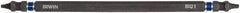 Irwin - #1 x #1" Square Size D/E Square Recess Screwdriver Bit - 1/4" Hex Drive, 6" OAL - Americas Industrial Supply