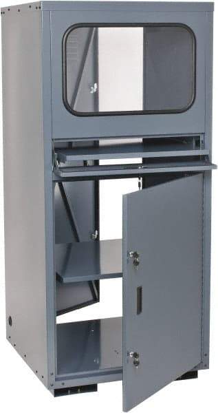 Value Collection - 30 Inch Wide x 66.2969 Inch High x 30 Inch Deep Computer Cabinet - Front and Rear Access with Locking Doors - Americas Industrial Supply
