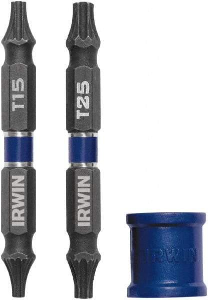 Irwin - 3 Piece, Torx Handle, Double End Bit Set - No. 2 Phillips - Americas Industrial Supply