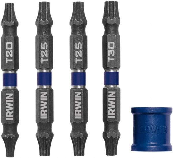 Irwin - 5 Piece, Torx Handle, Double End Bit Set - Americas Industrial Supply