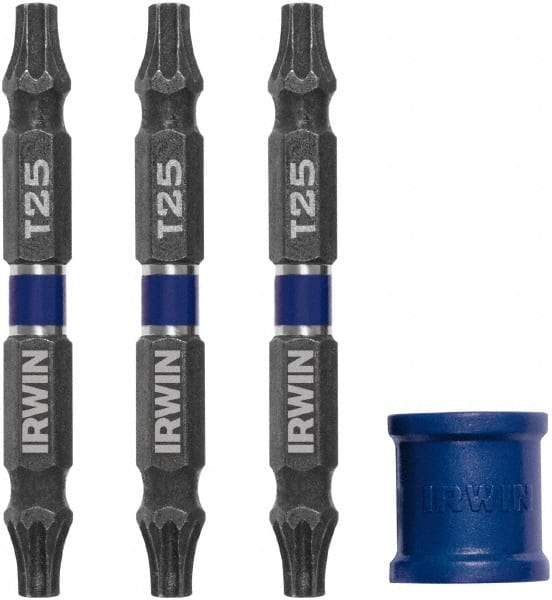 Irwin - 4 Piece, Torx Handle, Double End Bit Set - Americas Industrial Supply