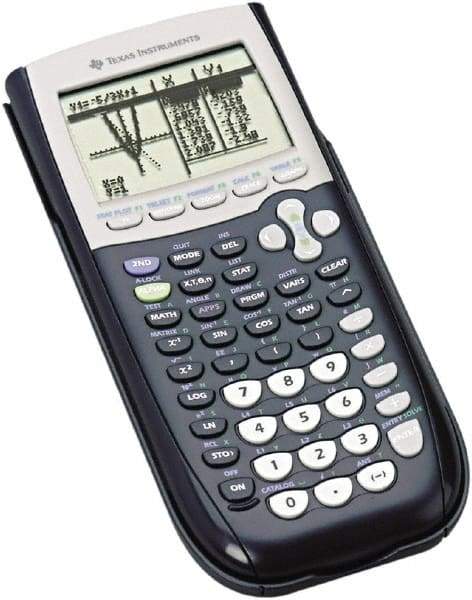 Texas Instruments - LCD Scientific Calculator - 3-3/8 x 7-1/2 Display Size, Black, Battery Powered, 10-1/2" Long x 7-1/2" Wide - Americas Industrial Supply