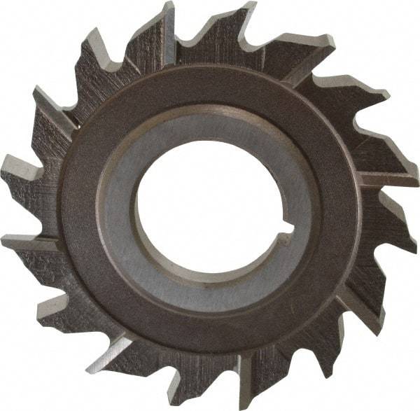 Keo - 2-1/2" Diam x 1/4" Width of Cut, 16 Teeth, High Speed Steel Side Milling Cutter - Staggered Teeth, Uncoated - Americas Industrial Supply