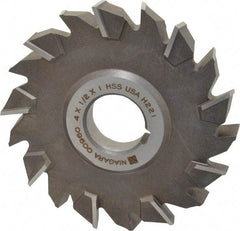 Keo - 4" Diam x 1/2" Width of Cut, 18 Teeth, High Speed Steel Side Milling Cutter - Staggered Teeth, Uncoated - Americas Industrial Supply