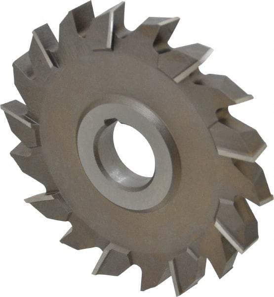 Keo - 4-1/2" Diam x 1/2" Width of Cut, 18 Teeth, High Speed Steel Side Milling Cutter - Staggered Teeth, Uncoated - Americas Industrial Supply