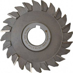 Keo - 5" Diam x 1/2" Width of Cut, 24 Teeth, High Speed Steel Side Milling Cutter - Staggered Teeth, Uncoated - Americas Industrial Supply