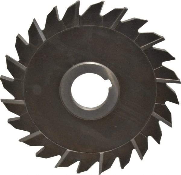 Keo - 6" Diam x 1/4" Width of Cut, 24 Teeth, High Speed Steel Side Milling Cutter - Staggered Teeth, Uncoated - Americas Industrial Supply