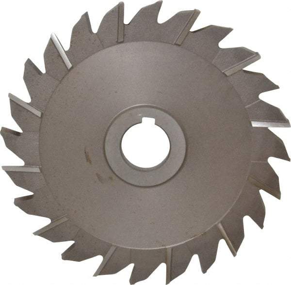 Keo - 6" Diam x 5/16" Width of Cut, 24 Teeth, High Speed Steel Side Milling Cutter - Staggered Teeth, Uncoated - Americas Industrial Supply
