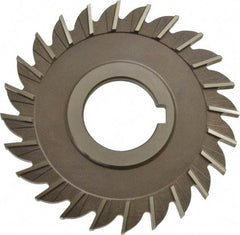 Keo - 4" Diam x 1/4" Width of Cut, 24 Teeth, High Speed Steel Side Milling Cutter - Straight Teeth, Uncoated - Americas Industrial Supply